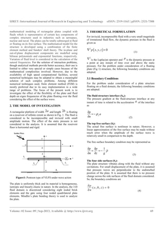 Effect of free surface wave on free vibration of a | PDF