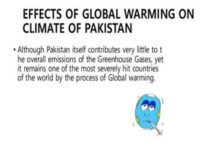 Effect of global warming on Agriculture By Mr Allah Dad Khan Visiting ...