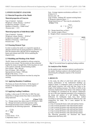 Effect of infill walls on the seismic performance of the multistoried ...