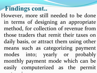 Revenue Collection System Project Effect of information systems on revenue collection | PPT