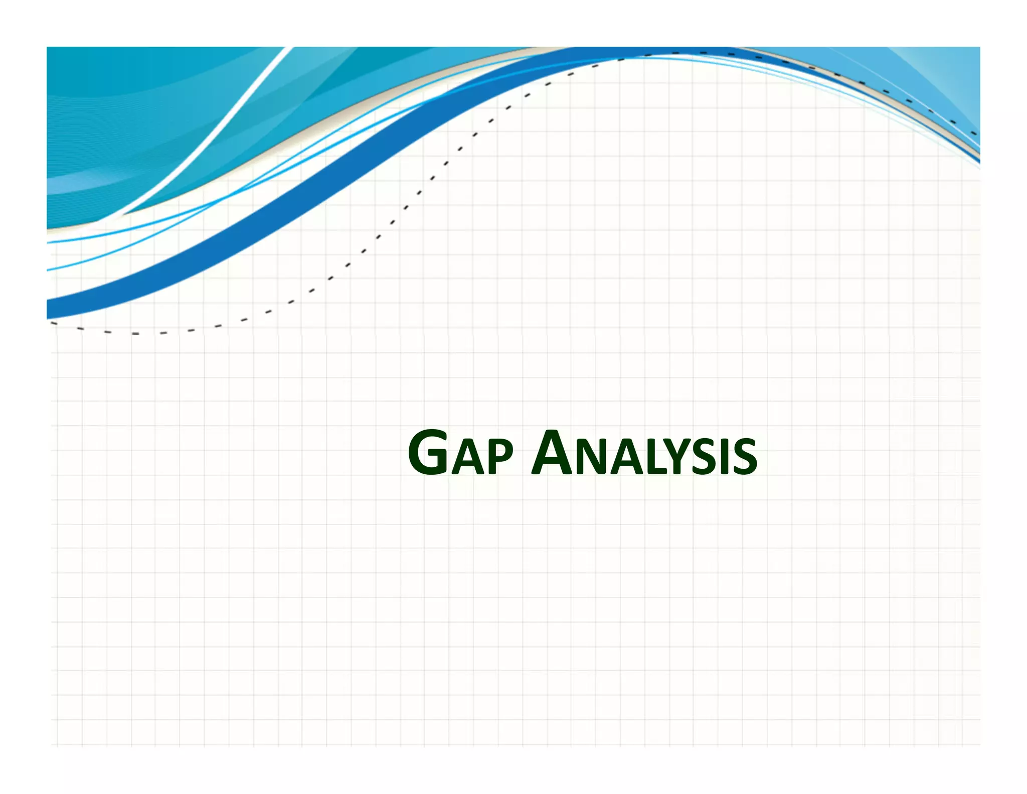 GAP ANALYSIS
 
