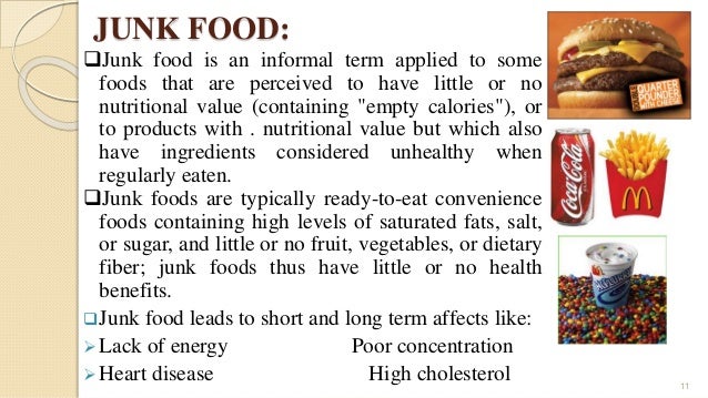 cause and effect essay about junk food