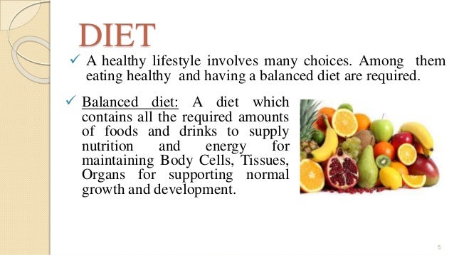 Definition Of Healthy Diet And Lifestyle