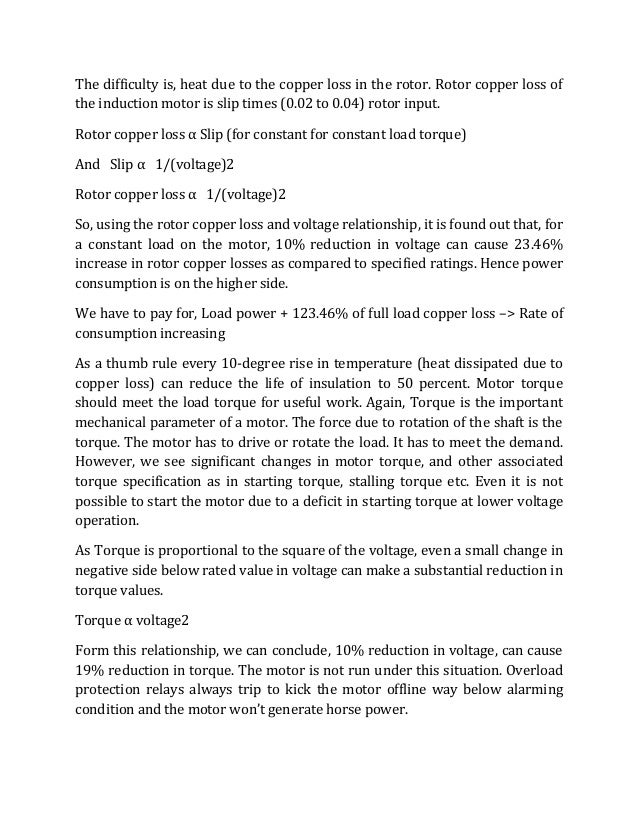 Effect Of Low High Voltage On Electricity Bill