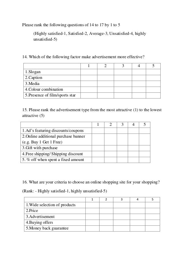 Effect Of Online Advertisement In Online Shopping