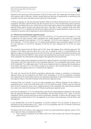 Effect of performance appraisal system on staff performance in | PDF