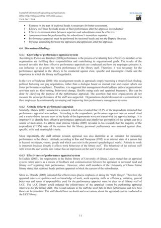 Effect of performance appraisal system on staff performance in | PDF