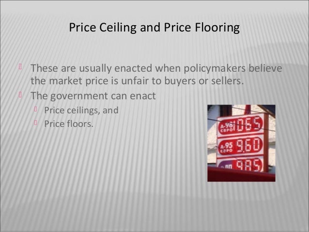 Effect Of Price Floor And Ceiling On Agriculture