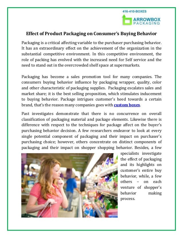 role of packaging on consumer buying behavior thesis