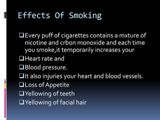 what happens every time you smoke a cigarette to Your Body, When Take Puff of a Cigarette? This is what happens to