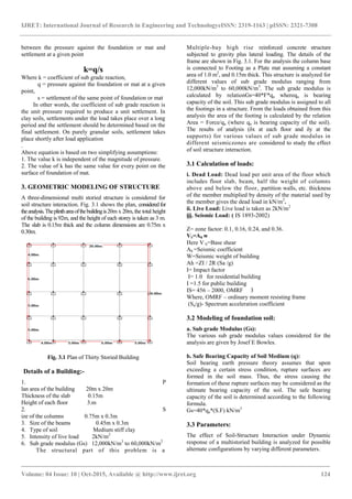 Effect of soil structure interaction on high rise r.c regular frame ...