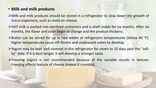 Effect of storage on the nutrients of processed foods | PPTX
