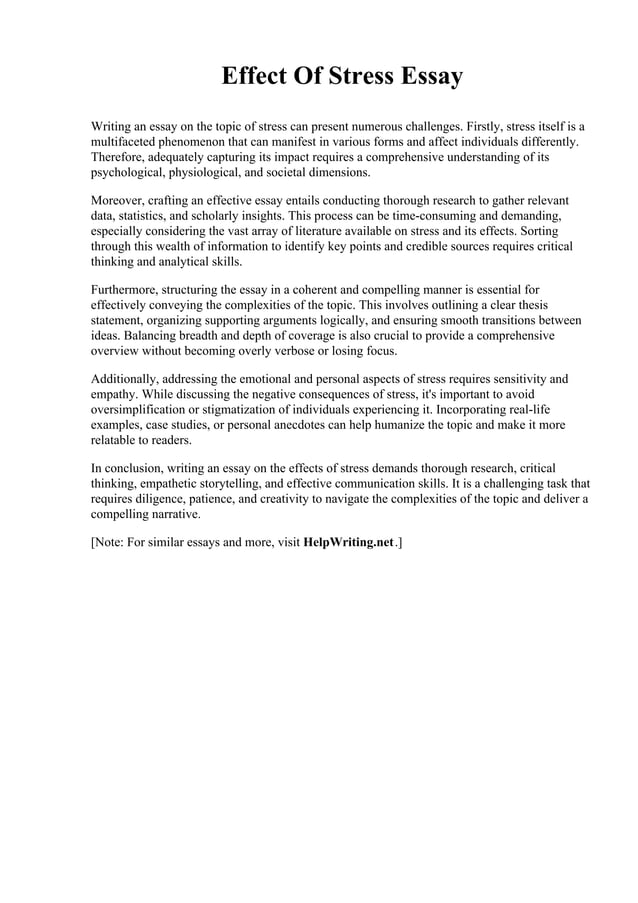 Effect Of Stress Essay pdf effect-of-stress-essay-pdf