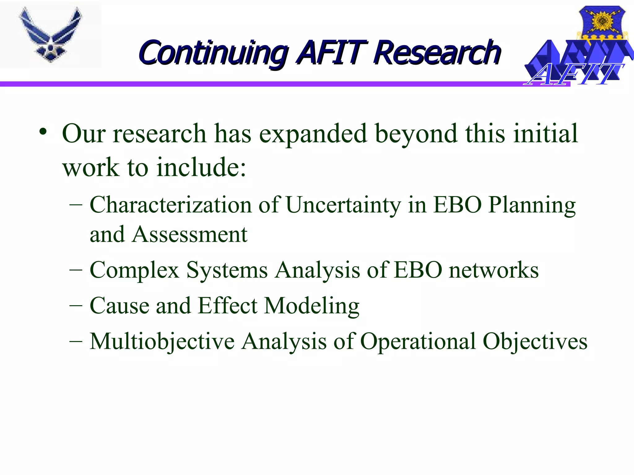 Effects Based Planning And Assessment PPT Effects based planning and assessment ppt