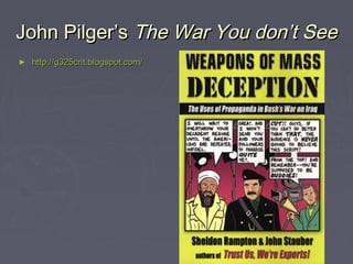 John Pilger’s The War You don’t See
►   http://g325crit.blogspot.com/
 