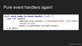 Pure event handlers again!
extended version
 