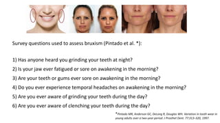 Effects of Bruxism on Dental Hard Tissues and Restorations PP ...