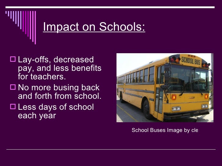 Effects of Budget Cuts to Education EDU 290