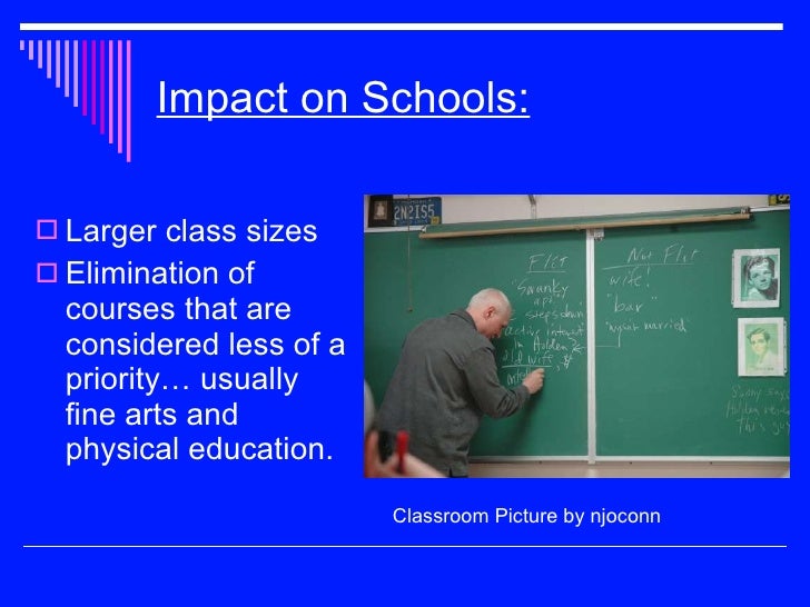 Effects of Budget Cuts to Education EDU 290