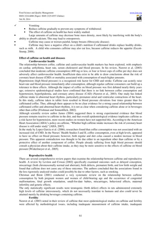 Effects of caffeine on health and nutrition | PDF