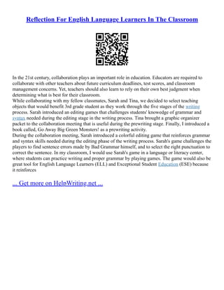Effects Of Classroom Interaction On Language Learning | PDF