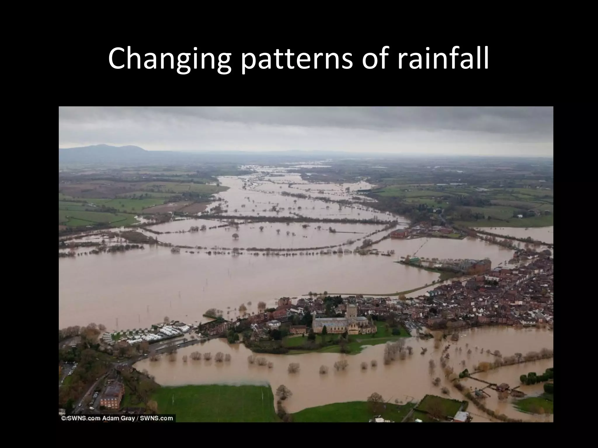 Changing patterns of rainfall
 