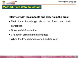 Effects of climate change and deforestation on potential of carbon sequestration and its implication in forest landscape restoration