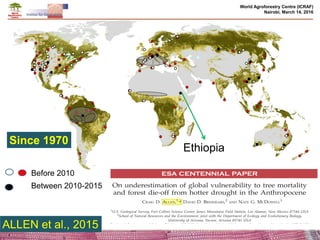 Effects of climate change and deforestation on potential of carbon sequestration and its implication in forest landscape restoration