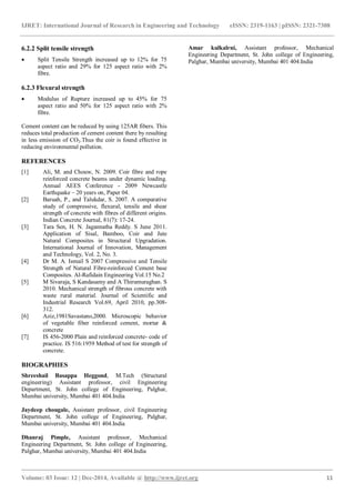 Effects of coconut fibers on the properties of concrete | PDF