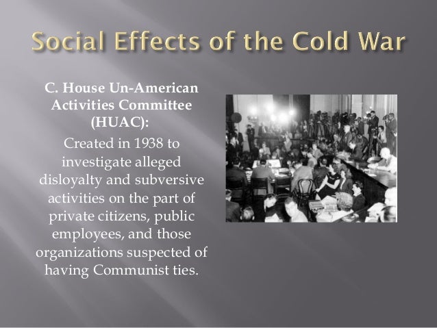 Cold War Impact On Society