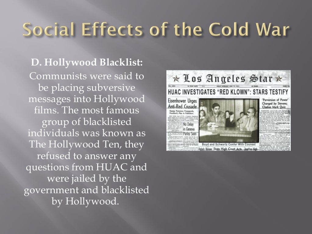 Effects Of Cold War