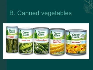 Effects of cooking vegetables