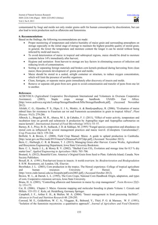Effects of deterioration parameters on storage of maize a review | PDF