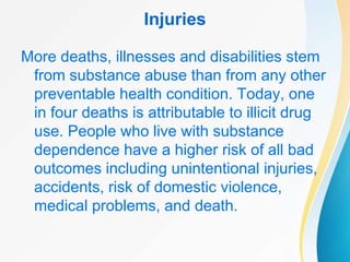 Effects of drug abuse and addiction | PPSX
