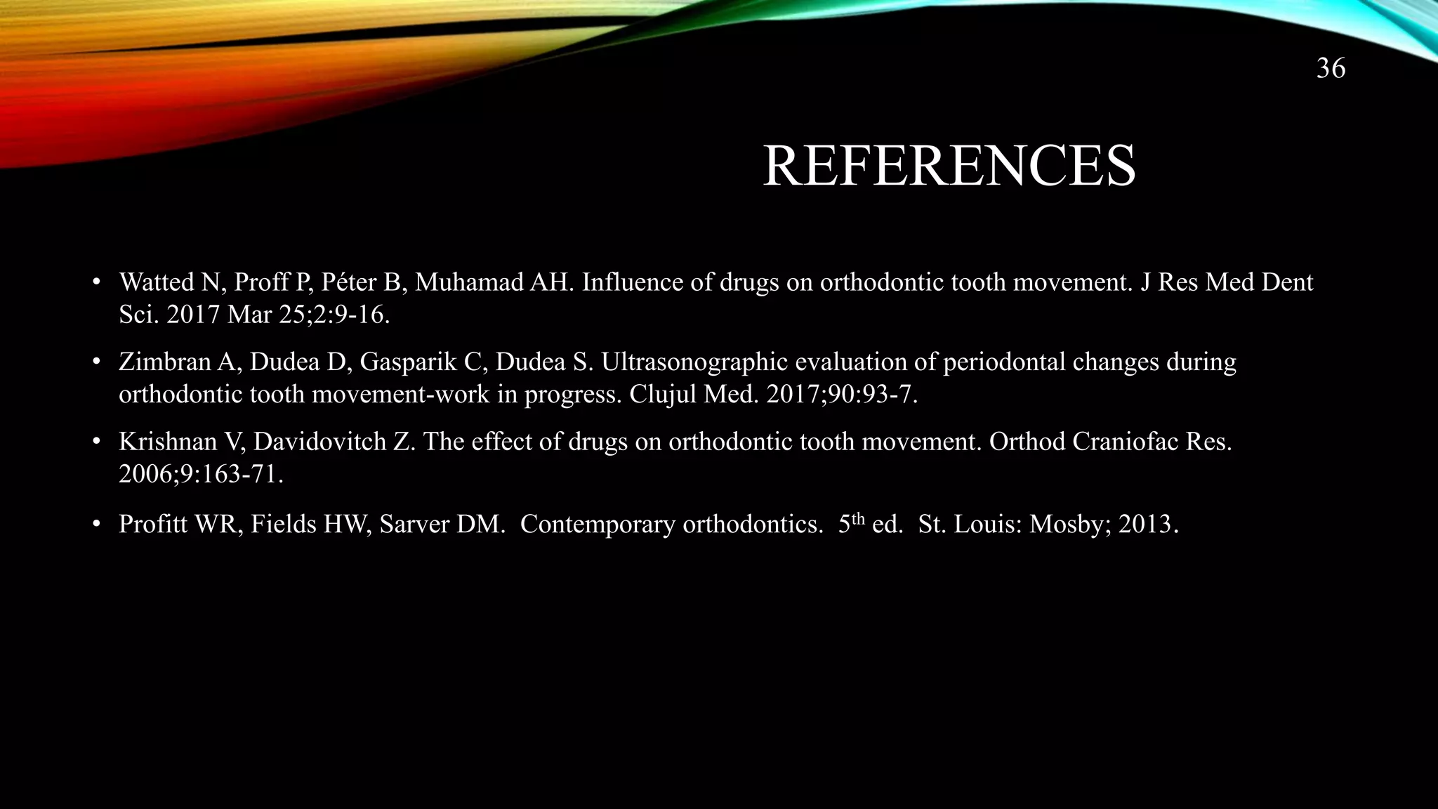 Effects of drugs on orthodontic treatment | PPTX