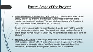 Effects of dual axis solar tracker | PPTX