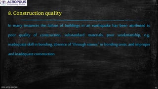 Effects of earthquake on non engineered buildings | PDF