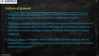 Effects of earthquake on non engineered buildings | PDF