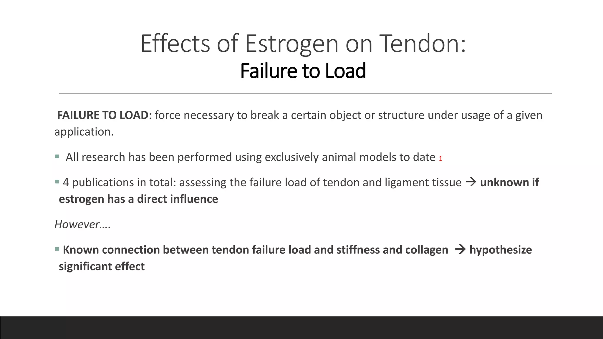 Effects of Estrogen on Female Muscle and Tendon | PPTX