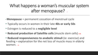 Effects of Estrogen on Female Muscle and Tendon | PPTX