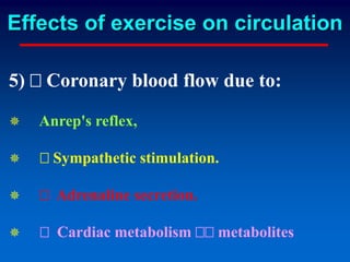 Effects of exercise on cvs & resp s | PPT