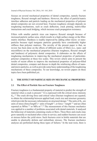 Effects of filler size on the mechanical properties of polymer filled ...