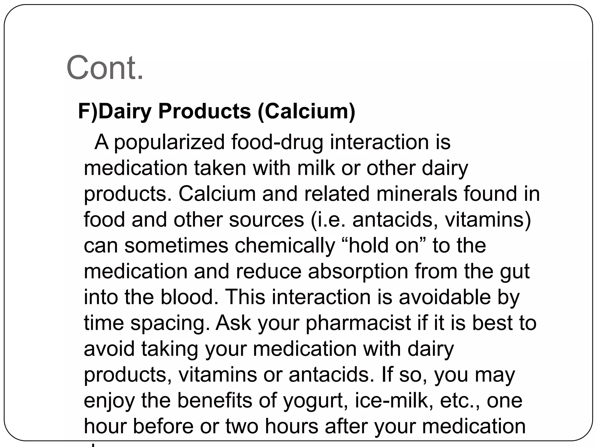 Fresh Look at Effects Of Food On Absorption Of Drugs