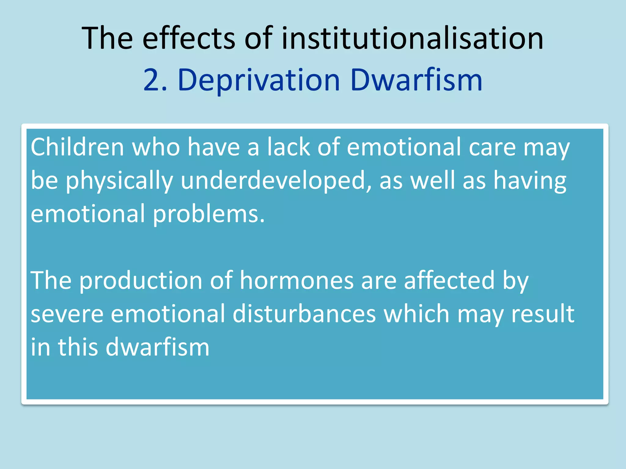 Effects of institutionalisation | PDF