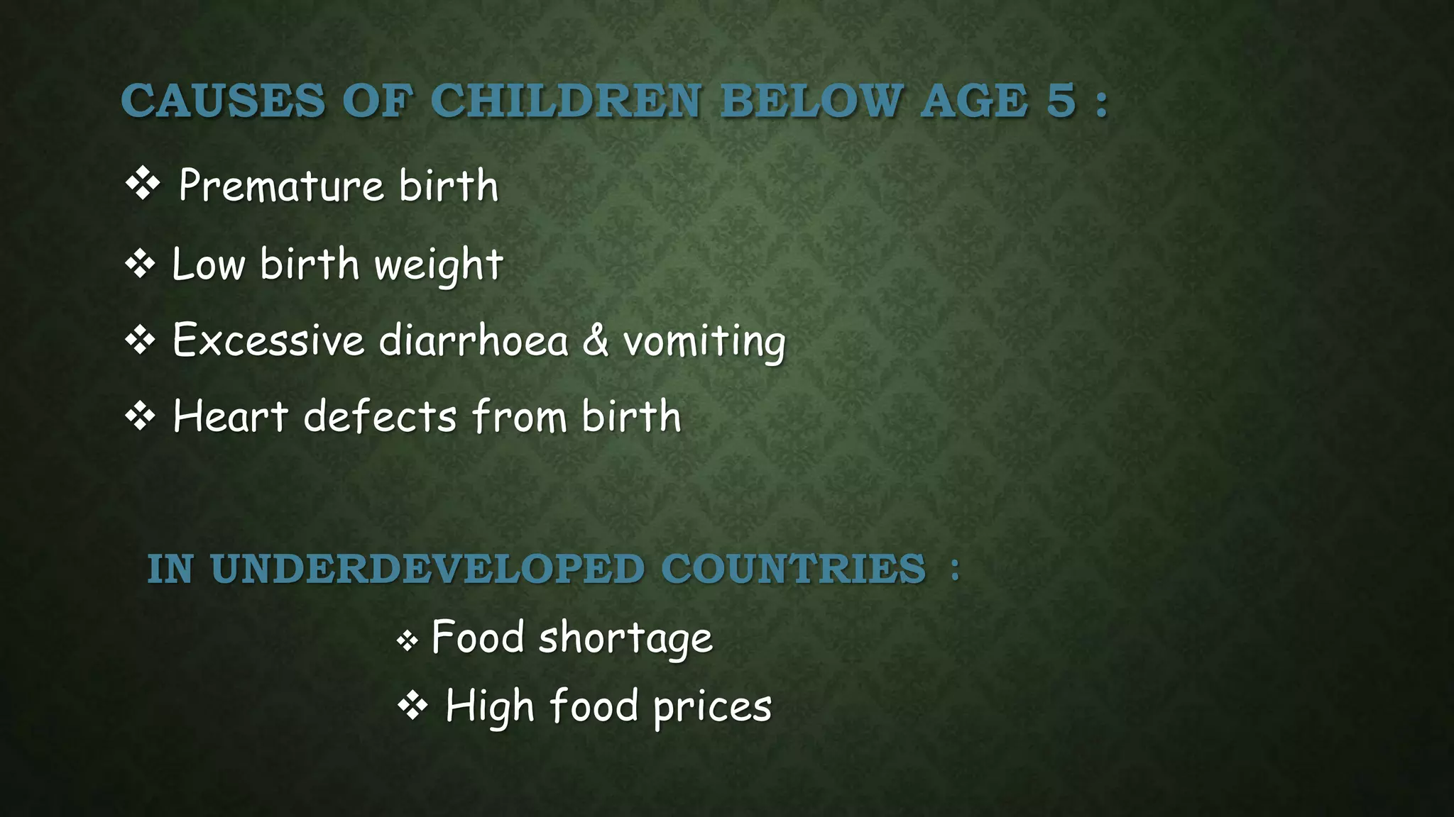 Effects of malnutrition in children | PPTX