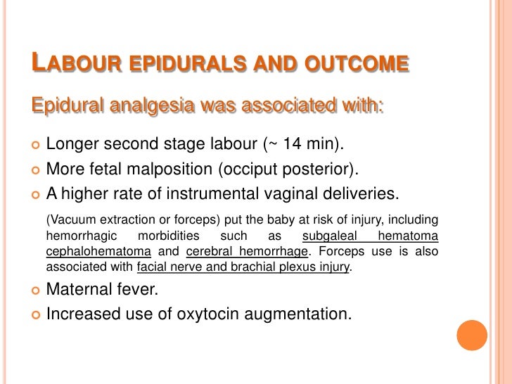 Effects of Maternal Analgesia and Anesthesia on the Fetus and Newborn Effects of Maternal Analgesia and Anesthesia on the Fetus and Newborn