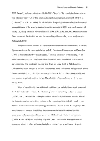 Effects Of Networking On Career Success by Hans-Georg Wolff & Klaus Moser of University of Erlangen-Nuremberg