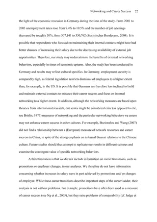 Effects Of Networking On Career Success by Hans-Georg Wolff & Klaus Moser of University of Erlangen-Nuremberg