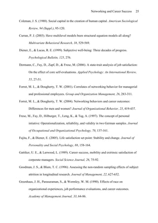 Effects Of Networking On Career Success by Hans-Georg Wolff & Klaus Moser of University of Erlangen-Nuremberg