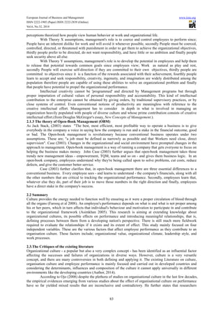 Effects of organizational culture on employee performance | PDF